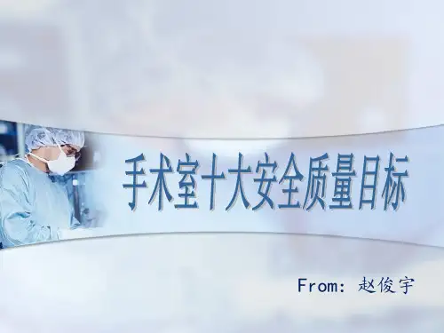 手术室十大安全目标