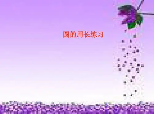 最新苏教版小学数学五年级下册《圆的周长》ppt课件1