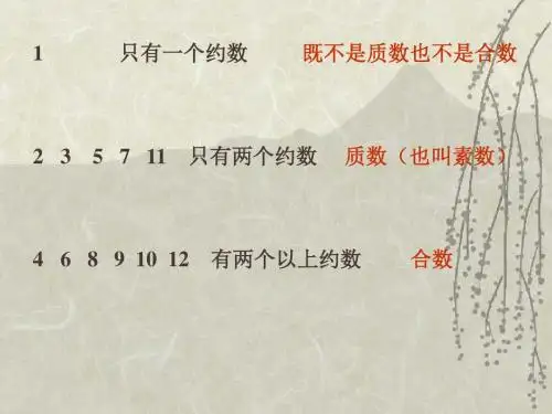 质数和合数说课PPT课件