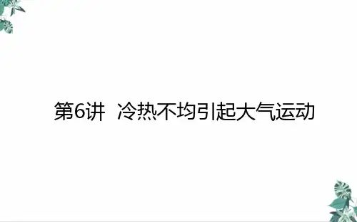 高考地理一轮复习冷热不均引起大气运动课件新人教版