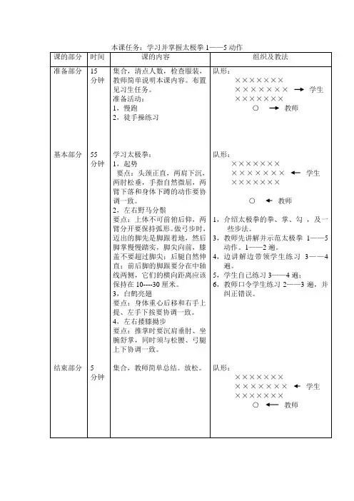 24式太极拳教案 2