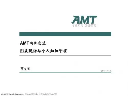 02-AMT集团内训_图表说话和个人知识管理