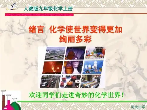 绪言_化学使世界变得更加绚丽多彩(修改)