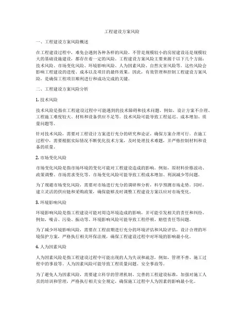 工程建设方案风险