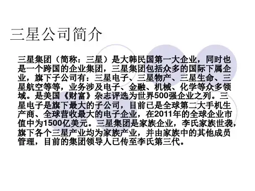三星公司简介