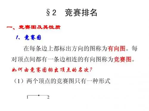 数学建模第七章图与网络方法建模--7.2竞赛排名