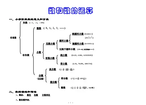 小学数学整理与复习资料