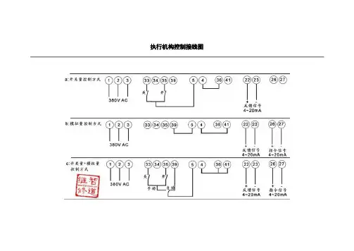 执行机构控制接线图