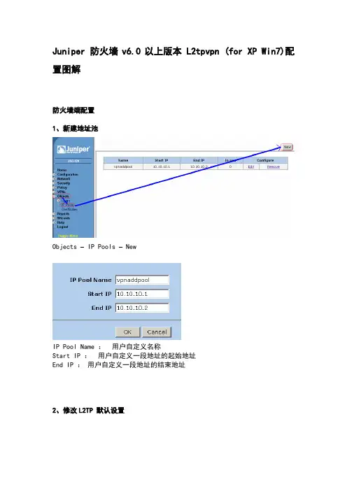 Juniper防火墙配置图解