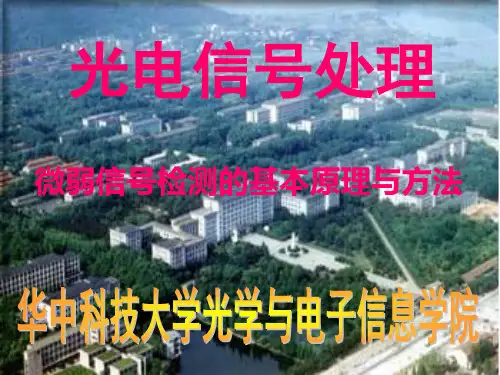 3微弱信号检测的原理和方法