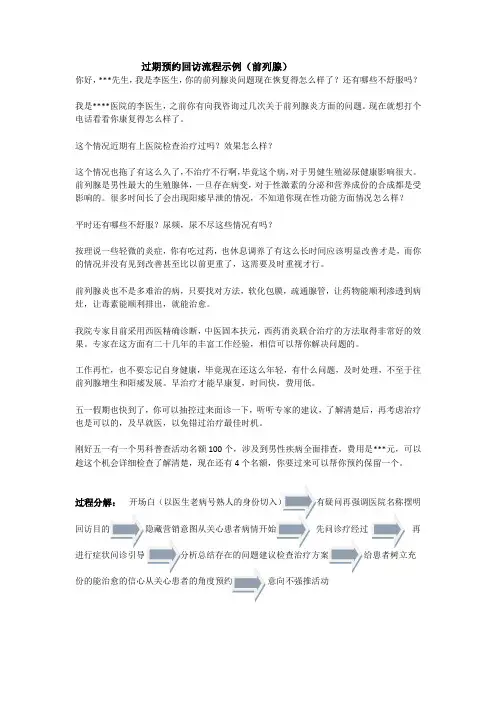 回访工作流程