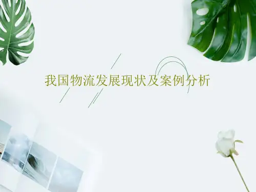 我国物流发展现状及案例分析33页PPT