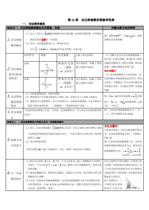 第11讲 反比例函数