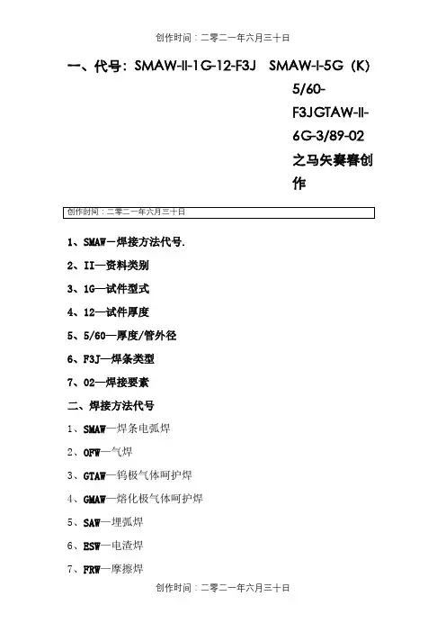 焊工证代号