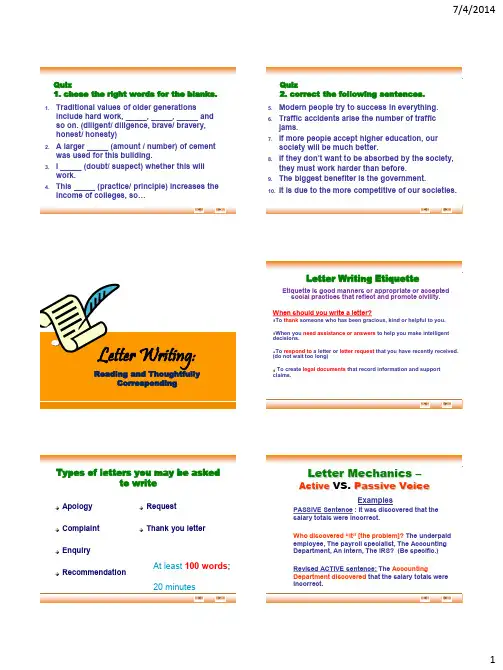 2. Letter writing (1)