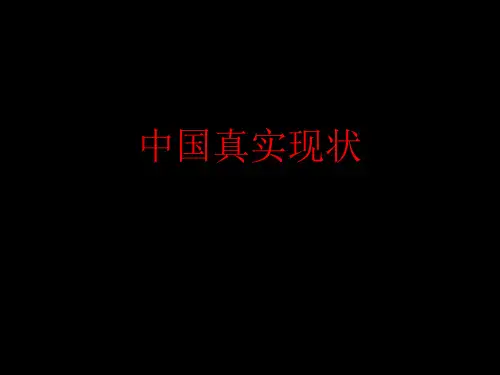 中国真实现状