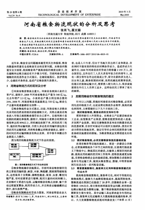 河南省粮食物流现状的分析及思考