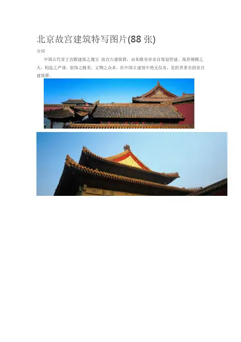 北京故宫建筑特写图片(88张)