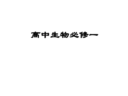 高中生物会考复习资料