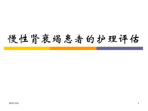慢性肾衰竭患者的护理评估.ppt