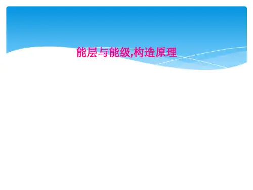 能层与能级,构造原理