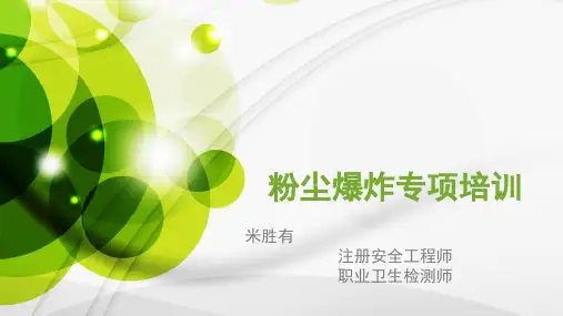 粉尘爆炸专项培训