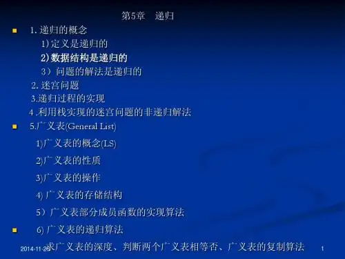 第5章(陈佩佩数据结构课件)