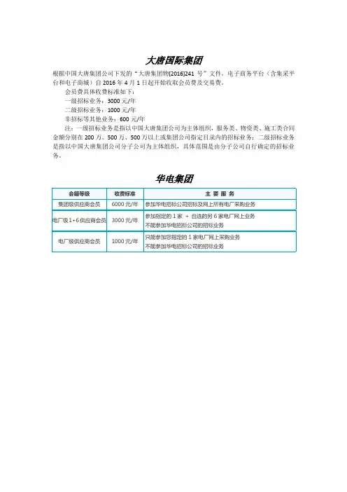 大唐国际、华电入网年费