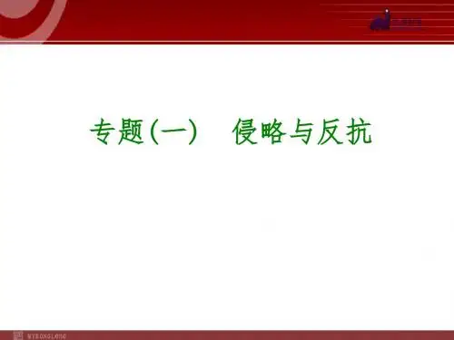 历史专题复习课件：专题(1)  侵略与反抗(15张PPT)