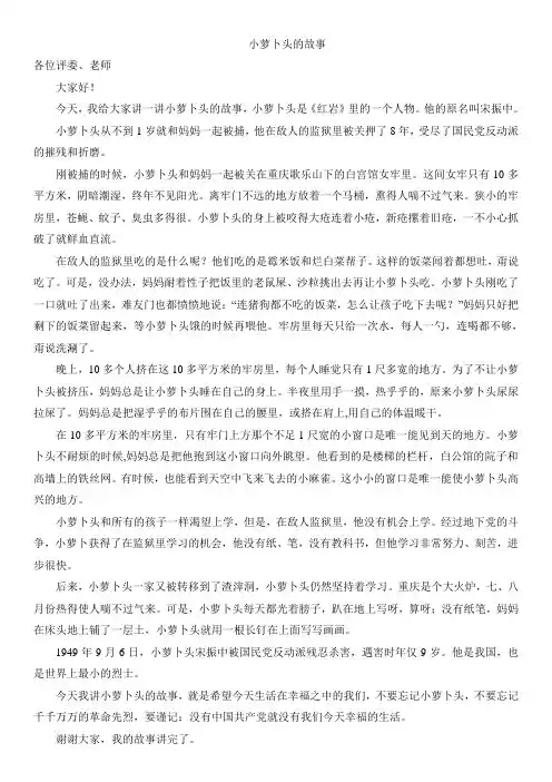 小萝卜头的故事 3