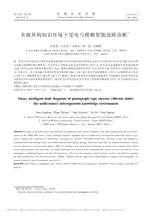 多源异构知识环境下受电弓模糊智能故障诊断_宋龙龙