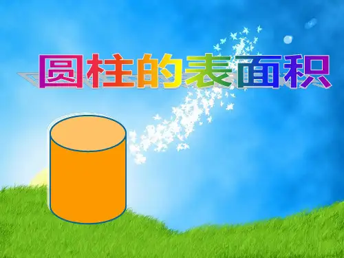 圆柱表面积. (2)