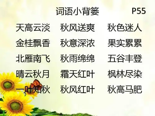 二年级秋天的美景