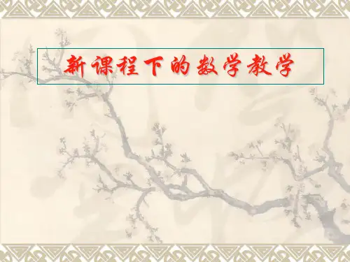 新课标下的数学教学