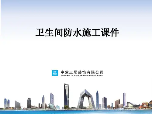 卫生间防水施工  ppt课件