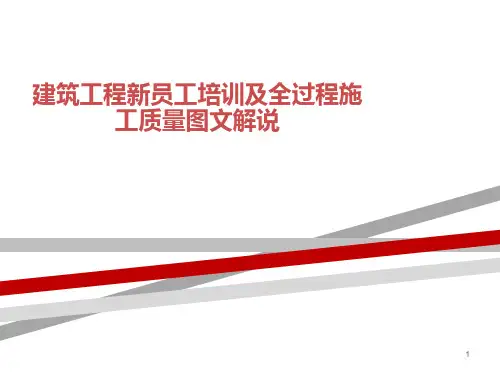 建筑工程新员工培训及全过程施工质量图文解说