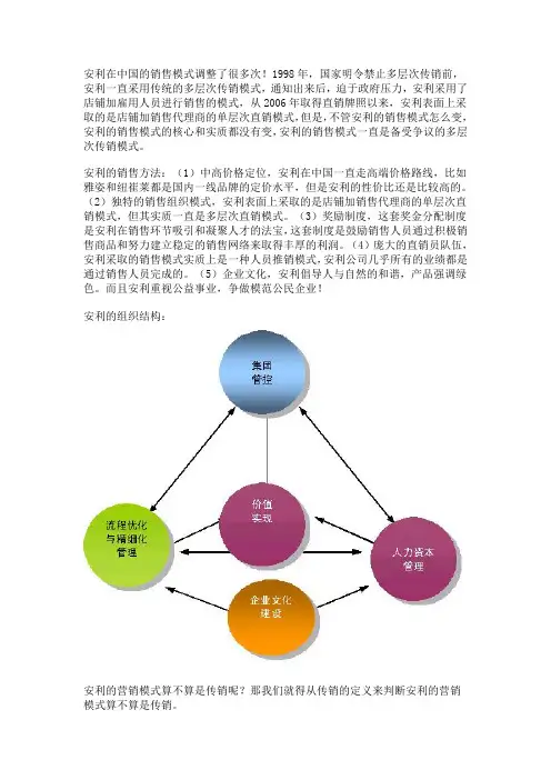 安利的销售模式