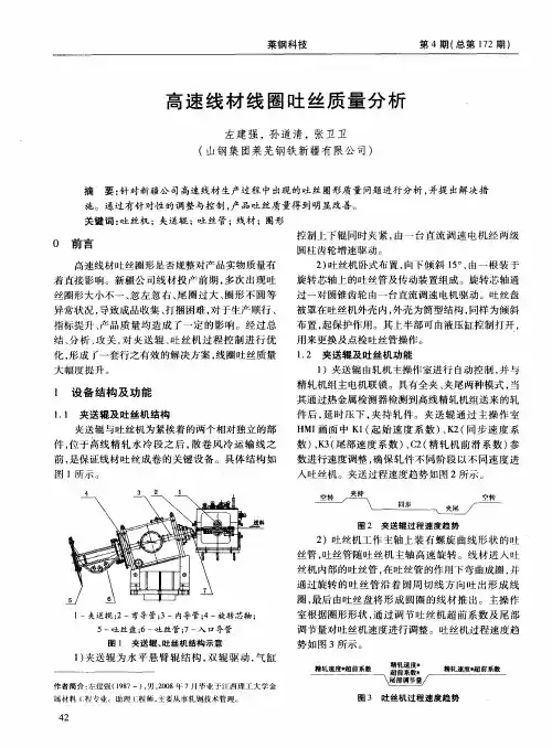 高速线材线圈吐丝质量分析