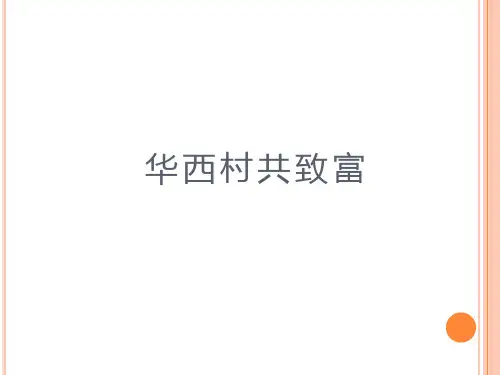 华西村共致富