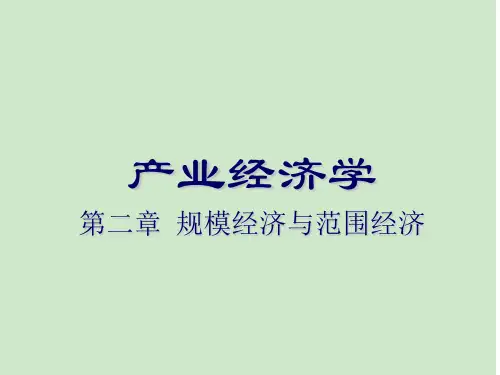 规模经济与范围经济