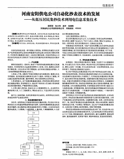 河南安阳供电公司自动化抄表技术的发展——从低压居民集抄技术到用电信息采集技术