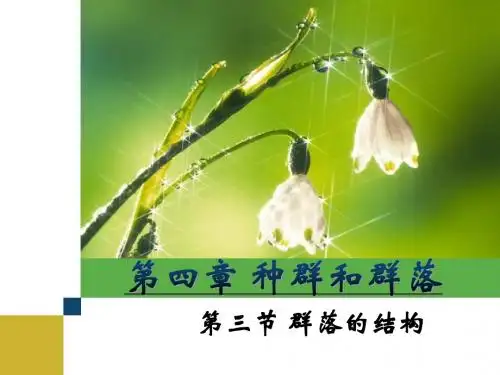 4.3群落的结构