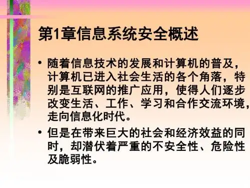 信息系统安全概述