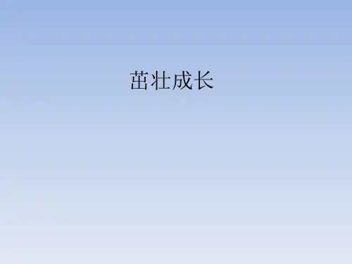大象版小学四年级科学下册：茁壮成长