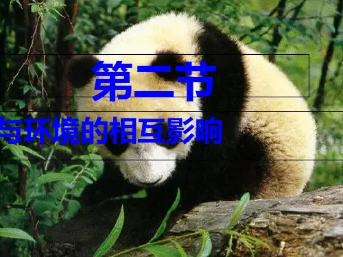 北师大课标版初中生物七年级上册第一单元第一章第2节 生物与环境的相互影响 (2)2
