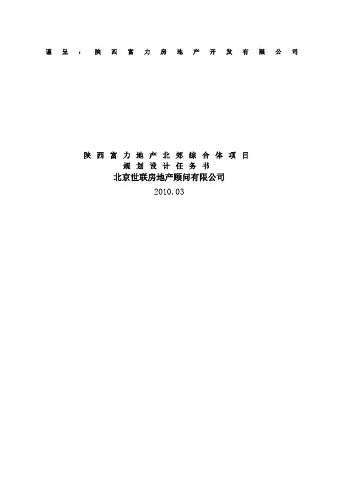 赛高综合体项目规划设计任务书
