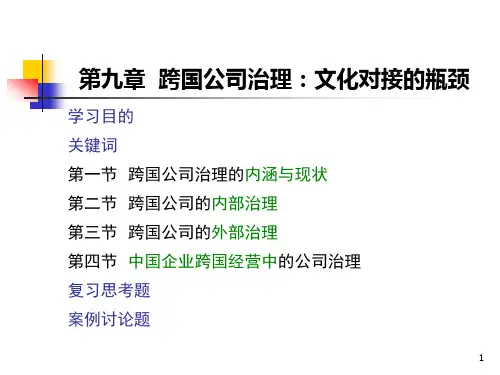 跨国公司治理