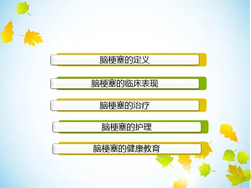 脑梗的护理_PPT课件