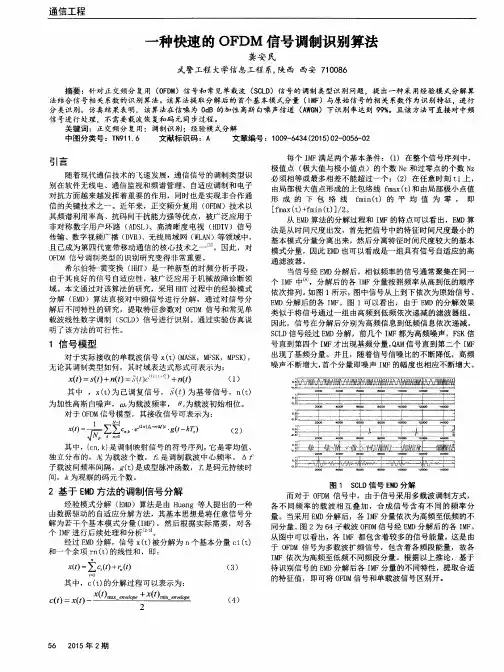 一种快速的OFDM信号调制识别算法