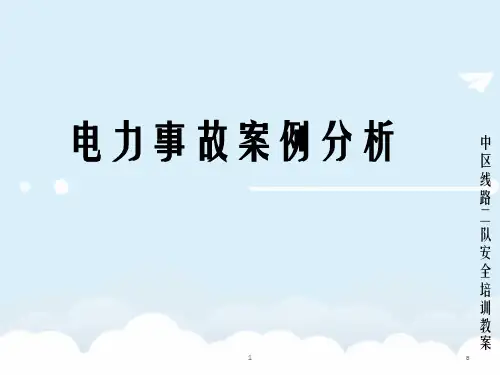 电力安全事故典型案例分析PPT课件